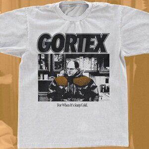 Gortex Seinfeld shirt, George Costanza tee, classic Tv Show Retro white